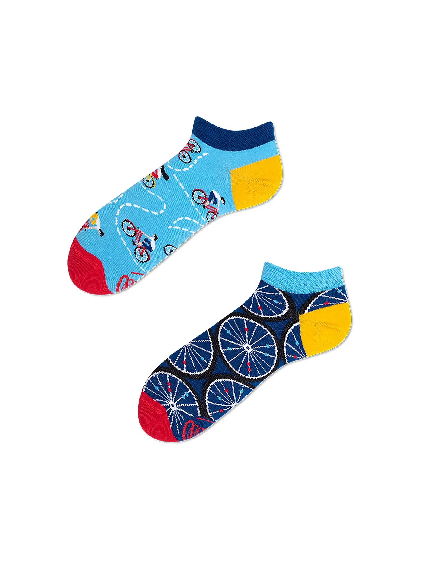 MANY MORNINGS | Herren Sneaker Socken THE BICYCLES blau | 
